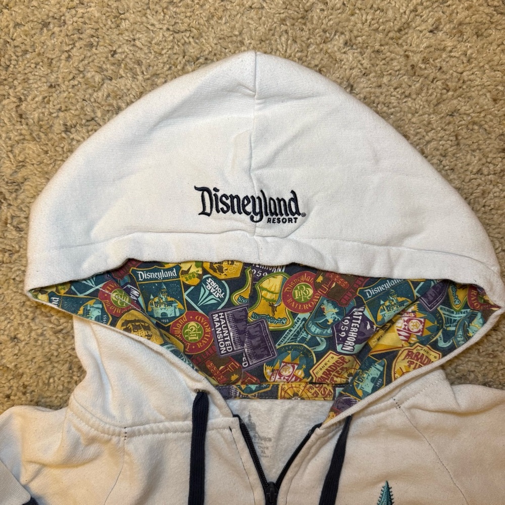 Disneyland Resort Parks Mickey Mouse Embroidered Full Zip Up Hoodie Jacket - L - Picture 4 of 10